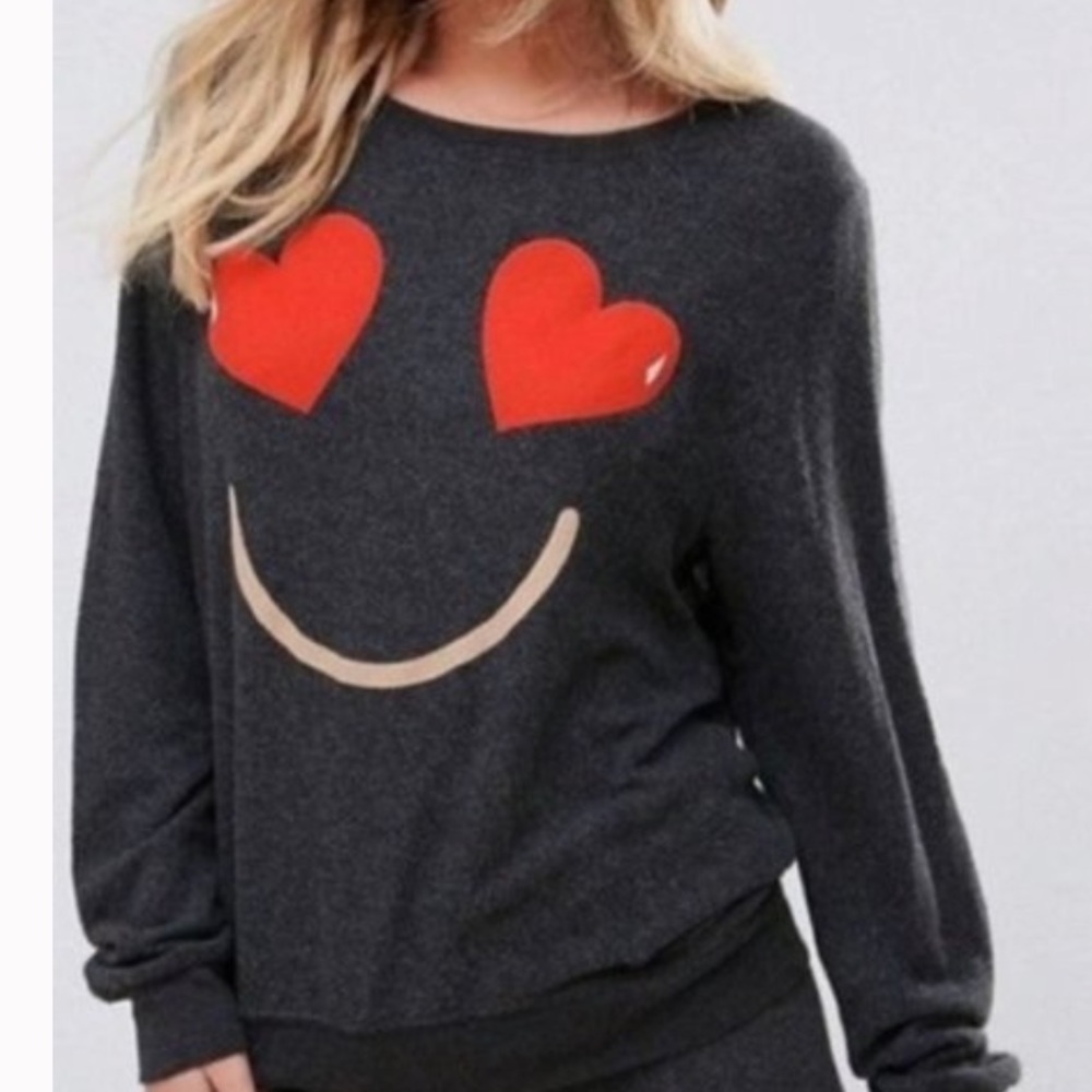 Wildfox NWOT smiley sweatshirt